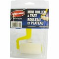 Dynamic Paint Products Dynamic 01757 3 in. x 1/4 in. 75mm x 6mm Economy Mini Roller & Tray Kit HB001757